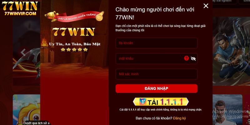 Chi tiết 3 bước đăng nhập tài khoản 77Win